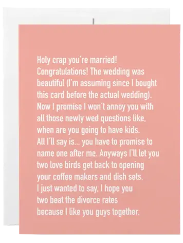 Wedding Chatty Cathy Card