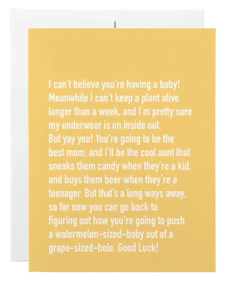Baby Shower Chatty Cathy Card