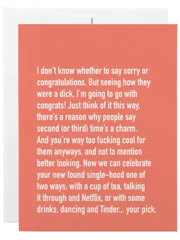 Divorce Chatty Cathy Card