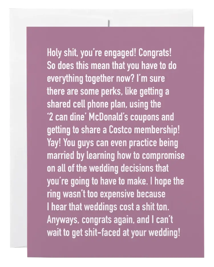 Engagement Chatty Cathy Card