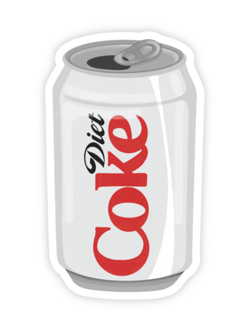 Crispy Diet Cola Can Sticker
