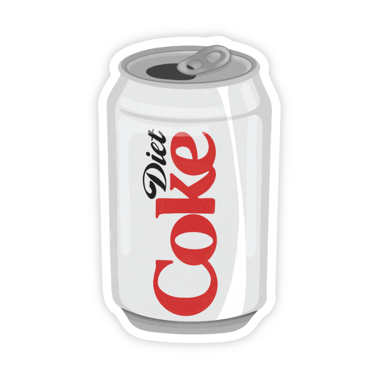 Crispy Diet Cola Can Sticker