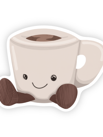 Espresso Cup Jelly Sticker