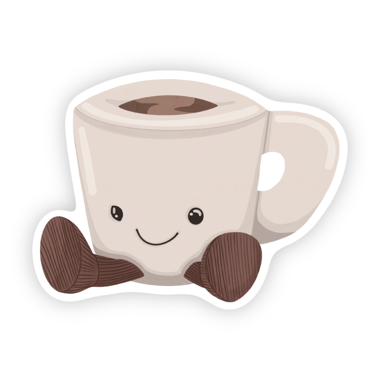 Espresso Cup Jelly Sticker
