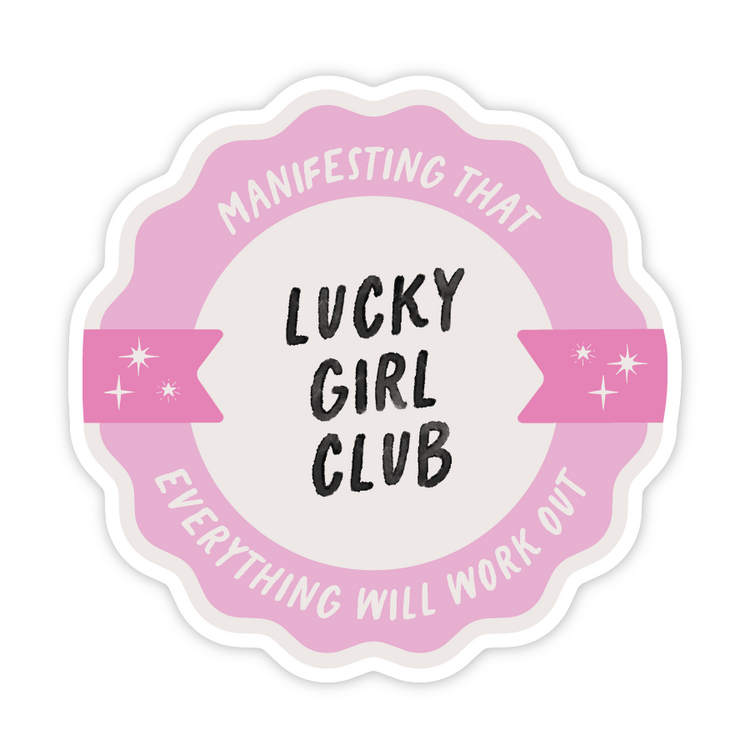 Lucky Girl Club Sticker