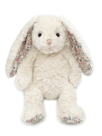 Faith Cream Floral Bunny Plush Toy