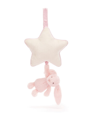 Jellycat Inc Bashful Blush Bunny Musical Pull
