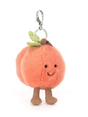 Jellycat Inc Amuseables Peach Bag Charm