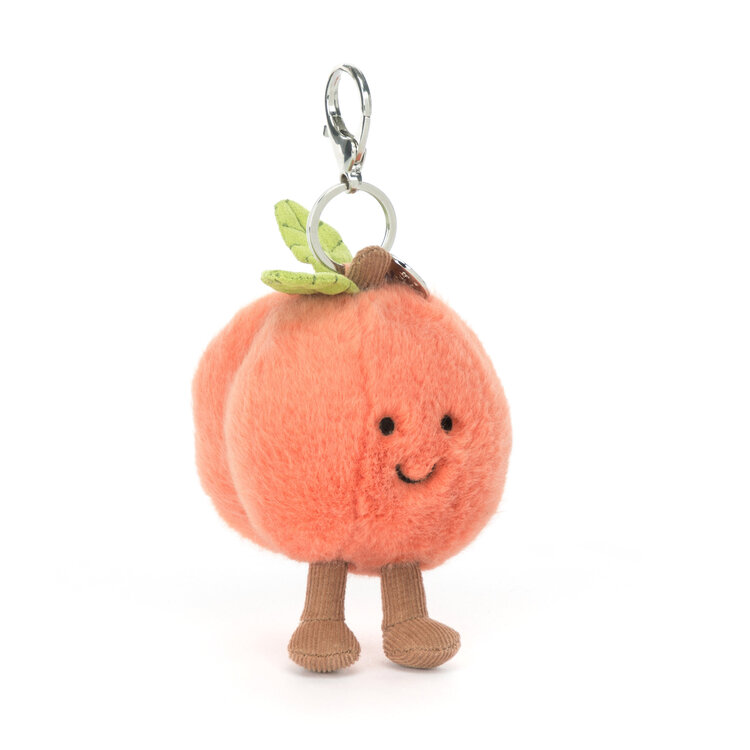 Jellycat Inc Amuseables Peach Bag Charm