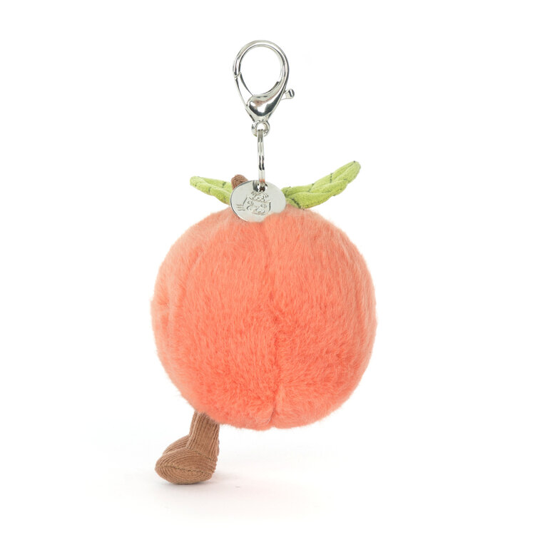 Jellycat Inc Amuseables Peach Bag Charm