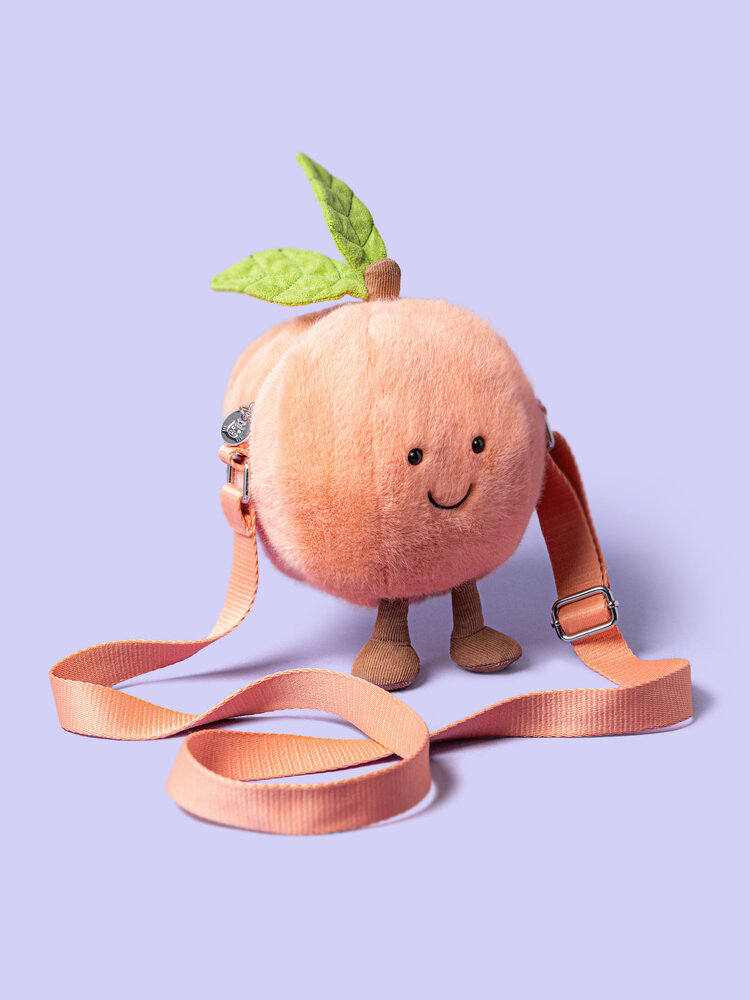 Jellycat Inc Amuseables Peach Shoulder Bag