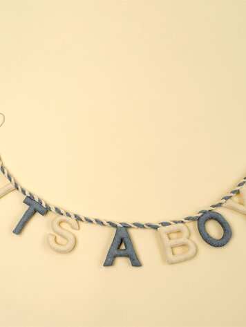 It's a Boy Felt Garland
