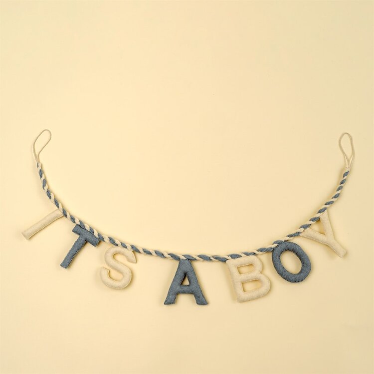 It's a Boy Felt Garland