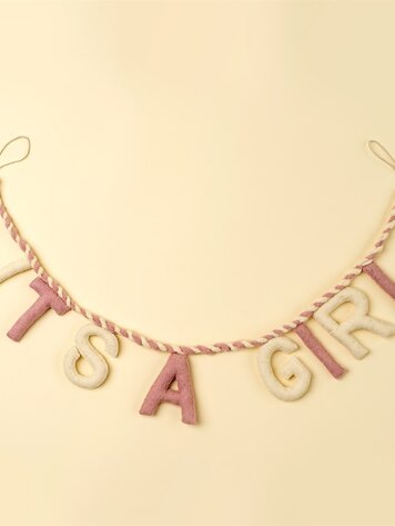 It's a Girl Felt Garland