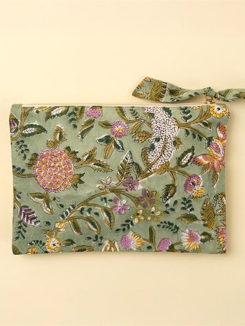 Block Print Pouch