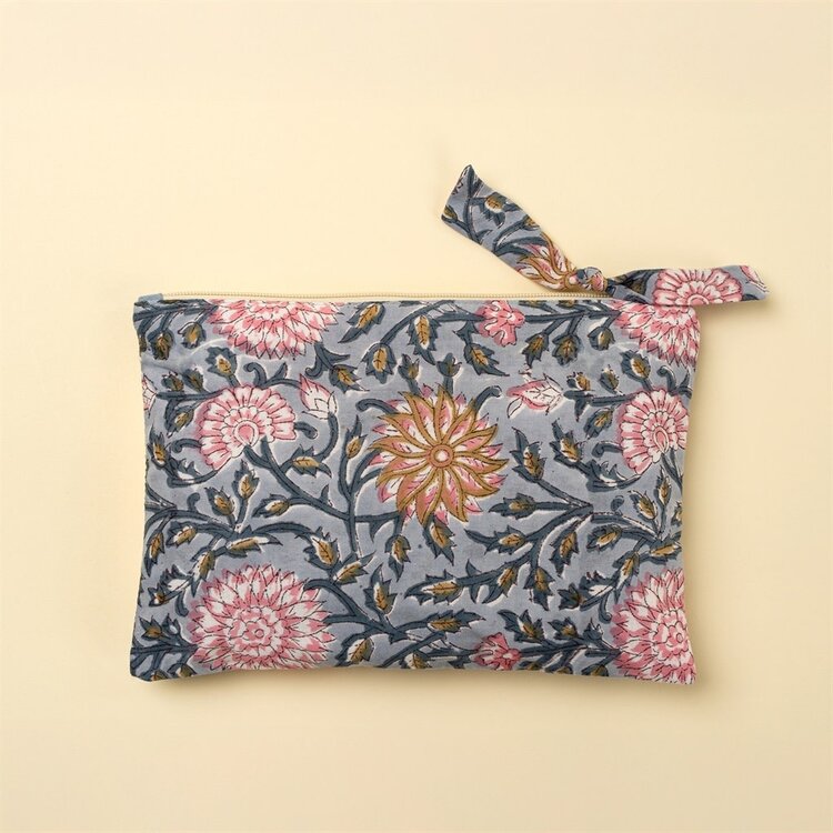 Block Print Pouch
