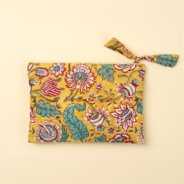 Block Print Pouch