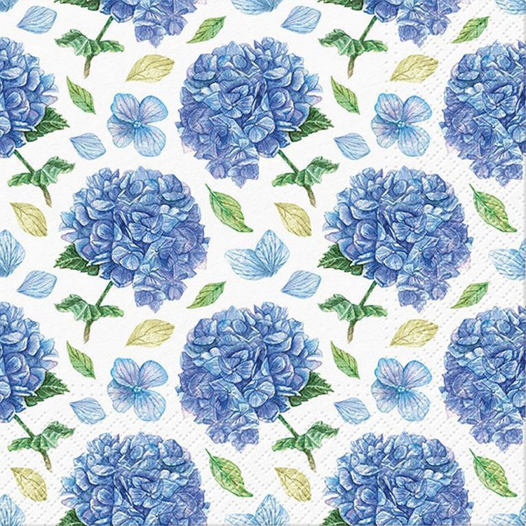 Large Rythmic Hydrangea Napkins