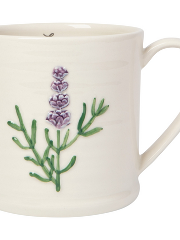 Lavender Embossed Mug
