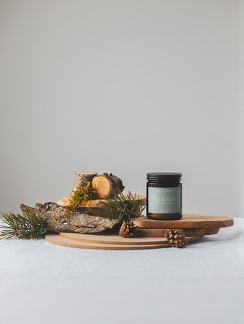 Fog & Fern Wooden Wick Candle