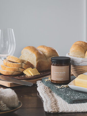 Homemade Wooden Wick Candle