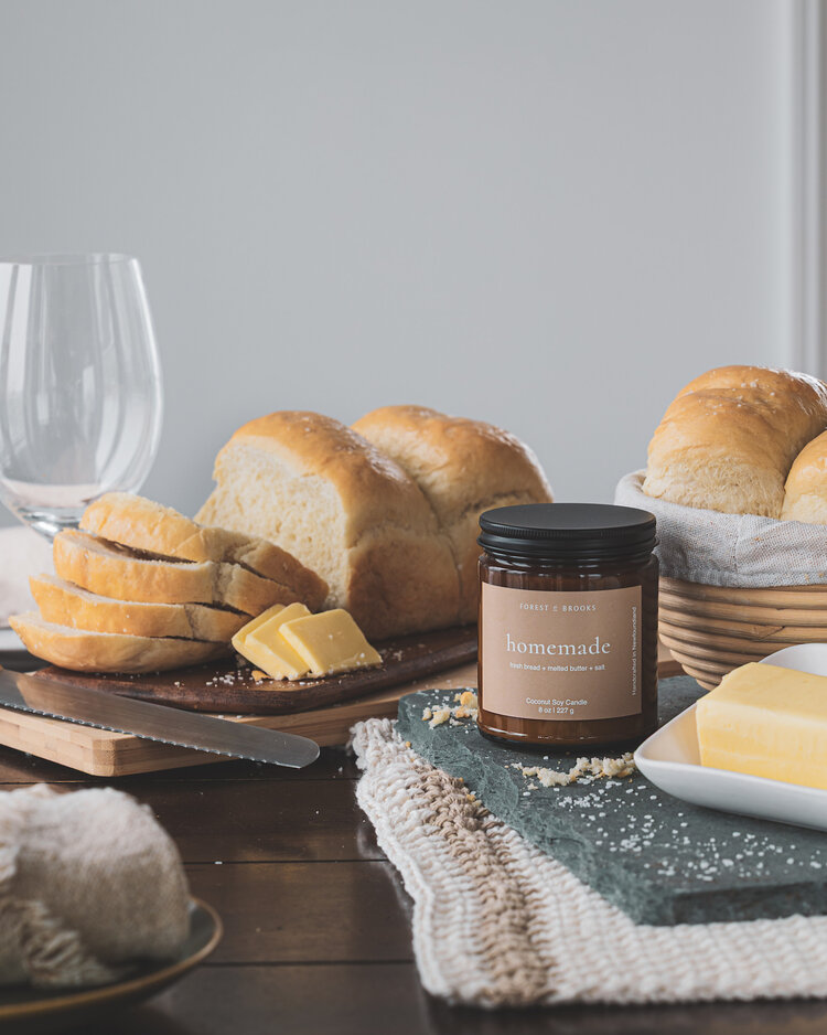 Homemade Wooden Wick Candle