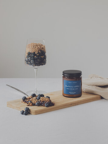 Blueberry Cobbler Wooden Wick Candle