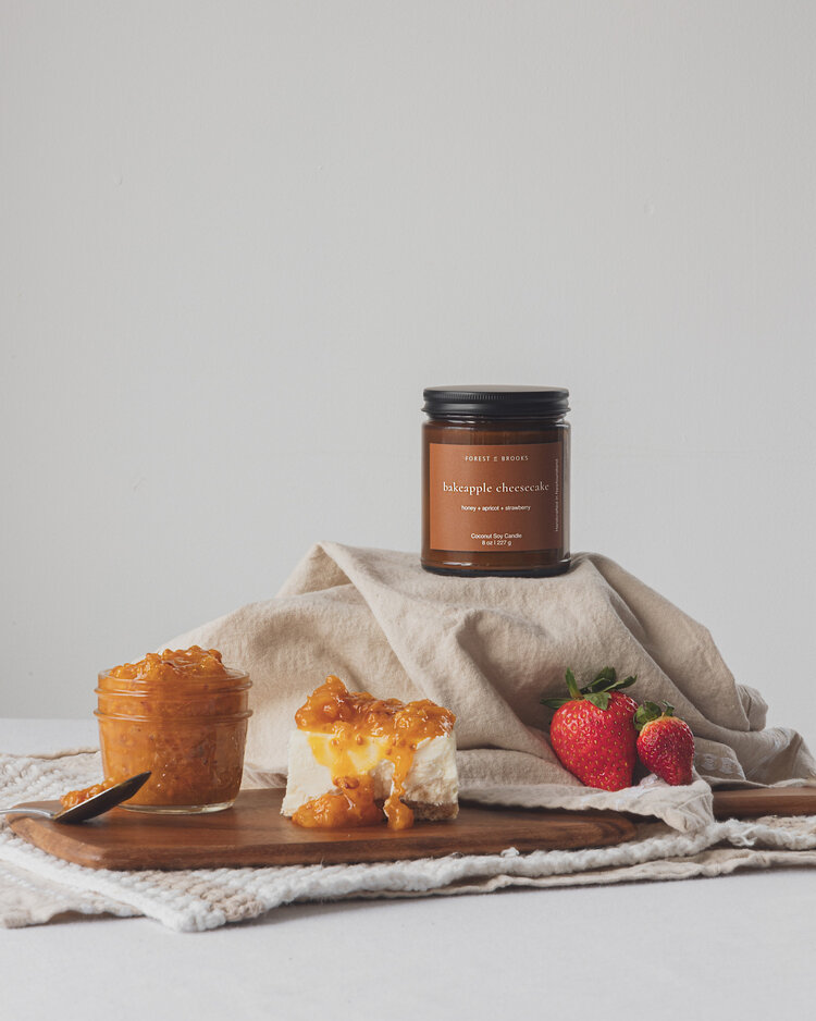 Bakeapple Cheesecake Wooden Wick Candle