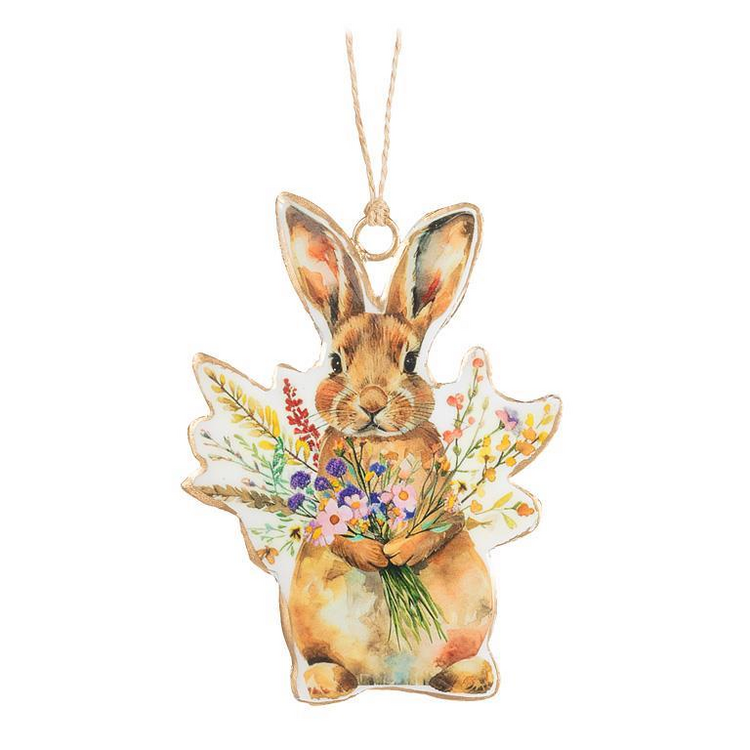 Bunny with Bouquet Ornament
