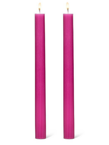 Fuschia Ridged Taper