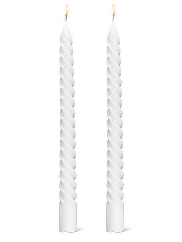 White Tight Spiral Taper