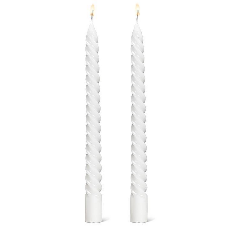 White Tight Spiral Taper