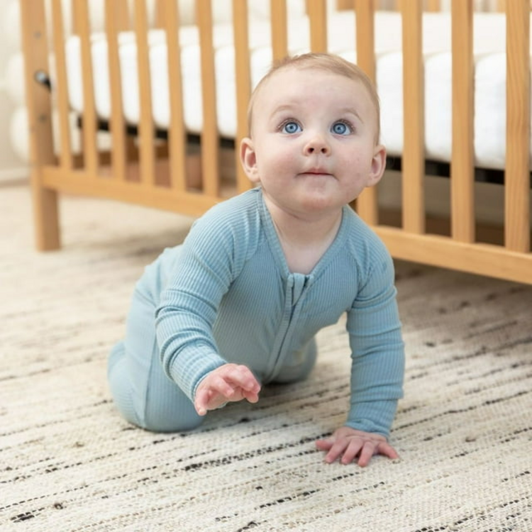 Rib Zip Fit & Beanie Set