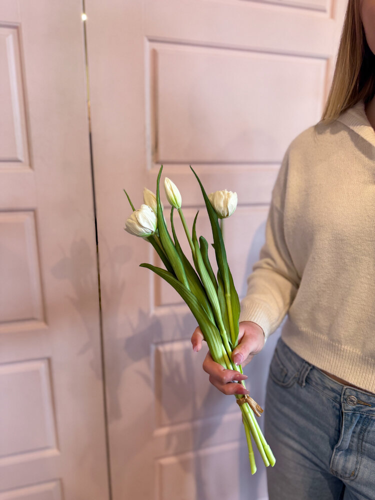 Fresh Touch Peony + Tulip Bundle White