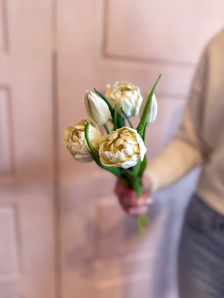 Fresh Touch Peony + Tulip Bundle White