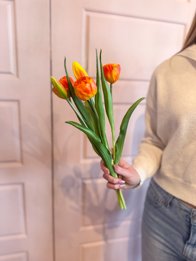 Fresh Touch Peony + Tulip Bundle Orange