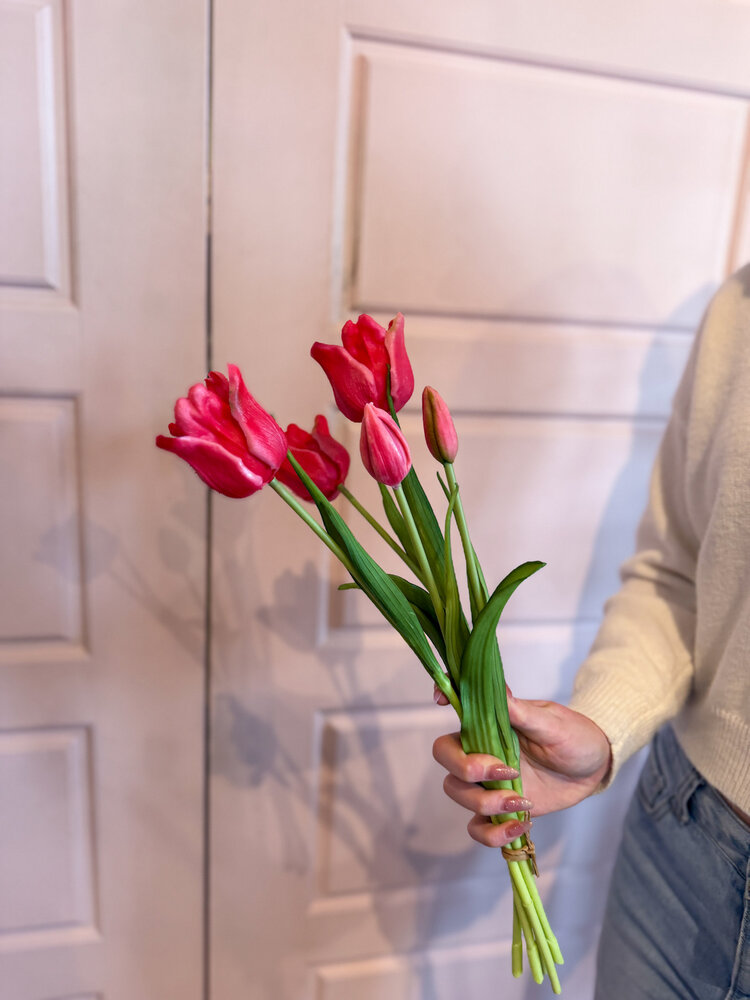 Fresh Touch Parrot Tulip Bundle Rose