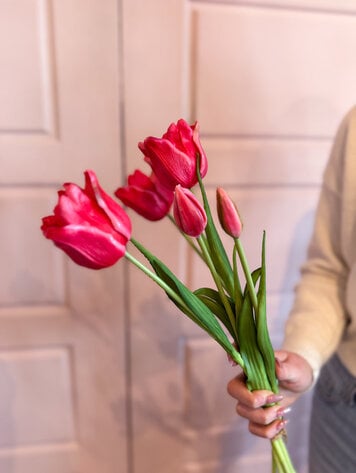 Fresh Touch Parrot Tulip Bundle Rose