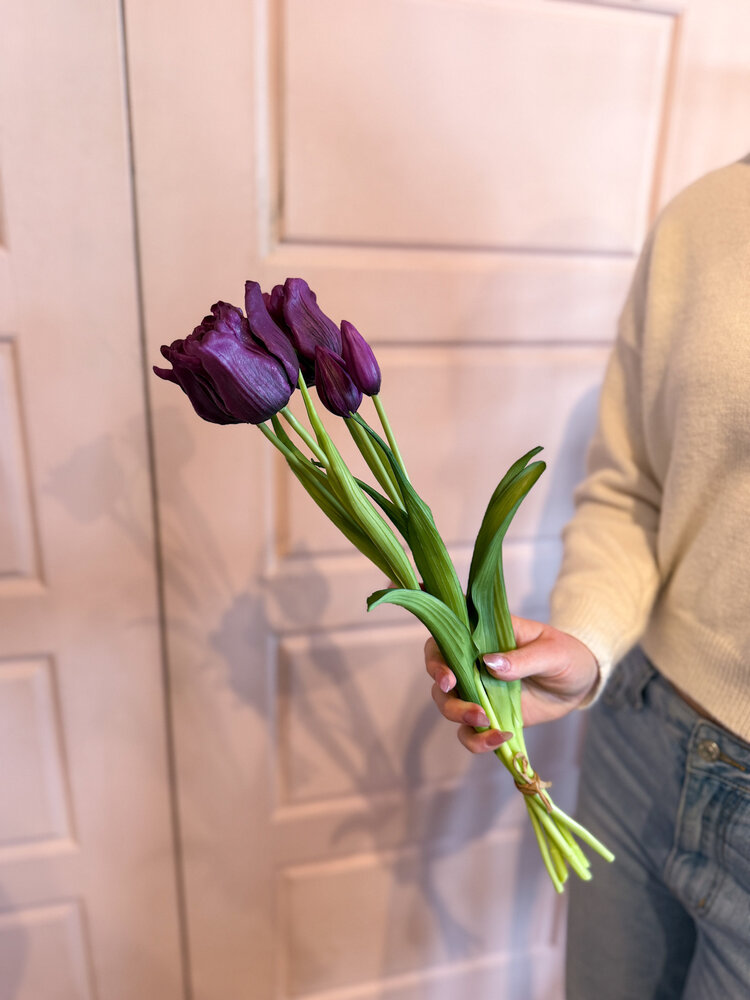 Fresh Touch Parrot Tulip Bundle Purple