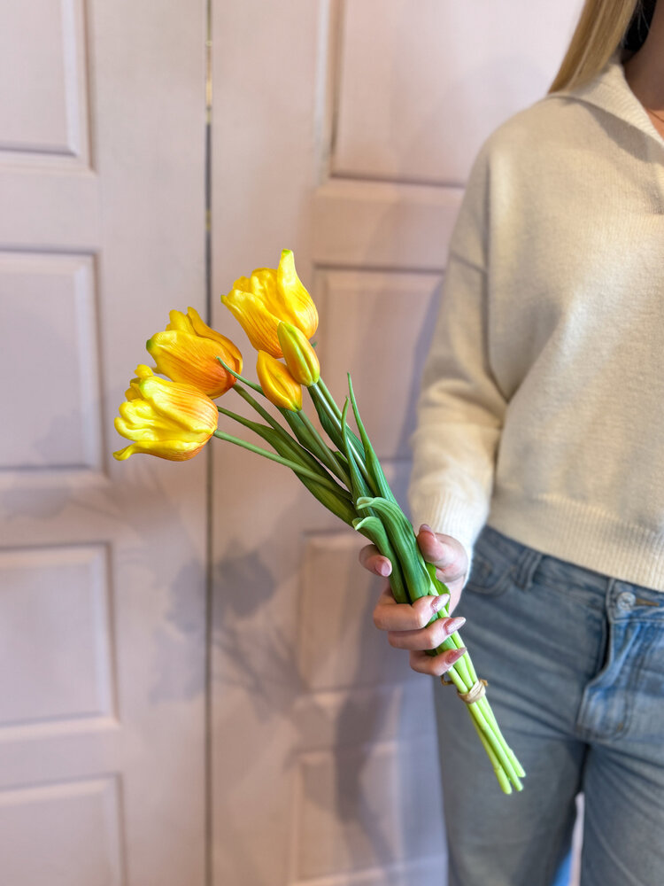 Fresh Touch Parrot Tulip Bundle Yellow