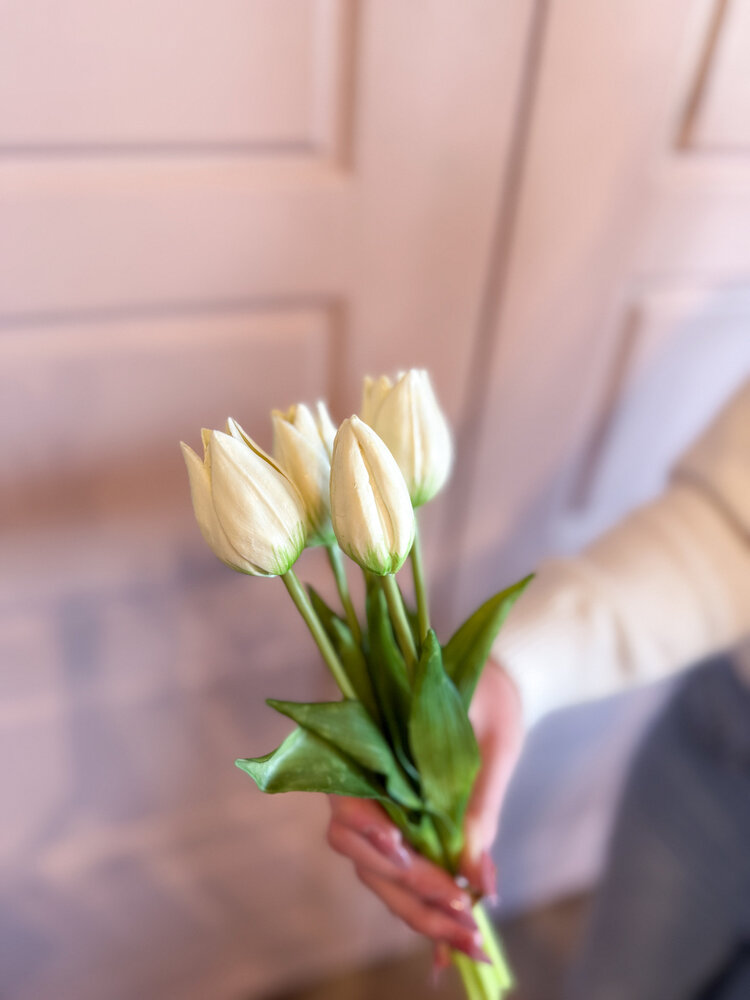 Fresh Touch Mini Tulip Bundle White