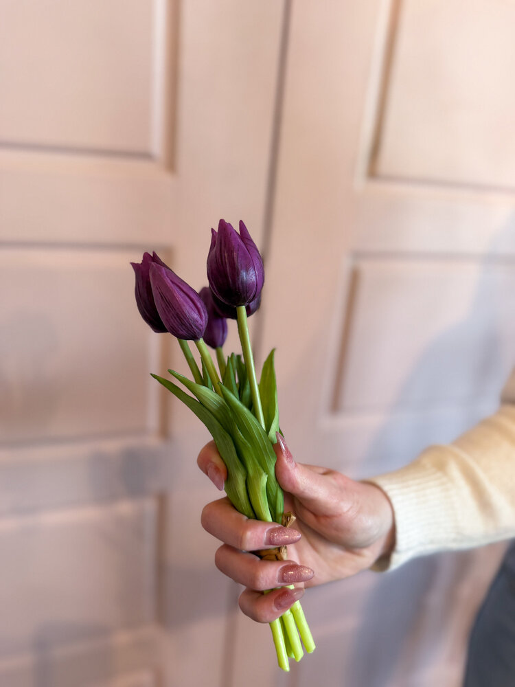 Fresh Touch Mini Tulip Bundle Purple