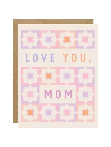 Love You, Mom Quilt Card