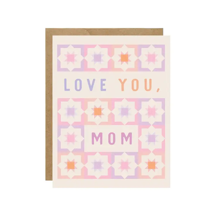 Love You, Mom Quilt Card