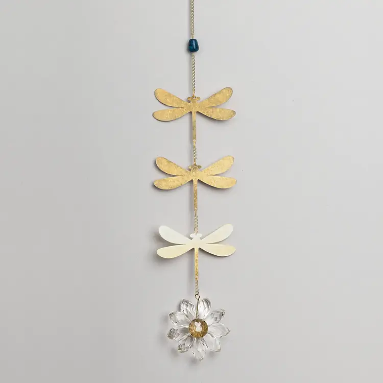 Blue Apatite Dragonfly Suncatcher
