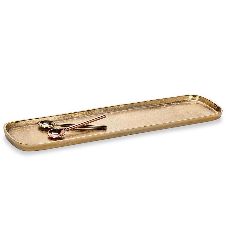 Large Gold Oval Tray