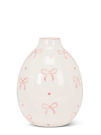 Large Ball Vase with Bows