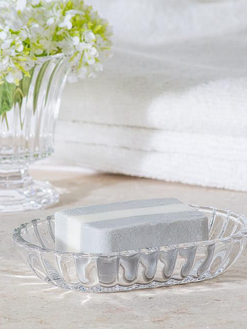 Oval Optic Flared Soap Dish