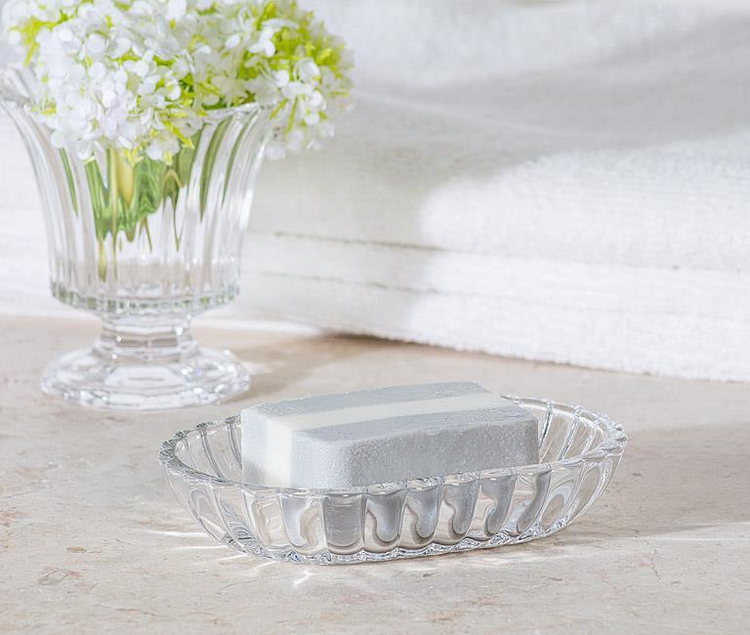 Oval Optic Flared Soap Dish