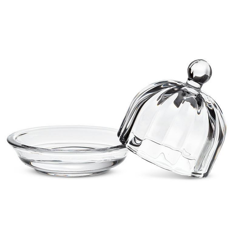 Small Optic Round Dish with Lid
